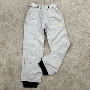Sessions Ski Snowboarding Snow Ski Shell Pants Cream Women Size Medium Active